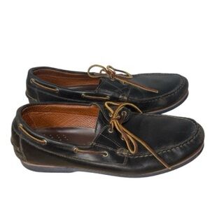 Allen Edmonds Brown Boat Shoes Loafers See Form Insole Force 10 Men’s Size 12